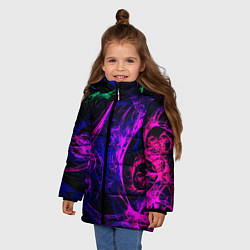 Куртка зимняя для девочки GambaTR, цвет: 3D-светло-серый — фото 2