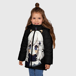 Куртка зимняя для девочки Genshin Impact Paimon, цвет: 3D-черный — фото 2