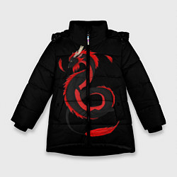 Куртка зимняя для девочки RED DRAGON, цвет: 3D-черный