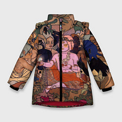 Куртка зимняя для девочки BRING ME THE HORIZON ART, цвет: 3D-красный