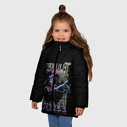 Куртка зимняя для девочки КОРОЛЬ И ШУТ МАРИОНЕТКИ, цвет: 3D-красный — фото 2