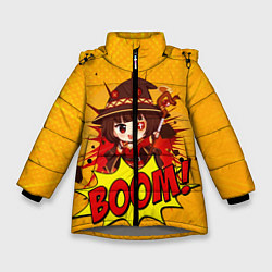 Куртка зимняя для девочки Мегумин BOOM, цвет: 3D-светло-серый