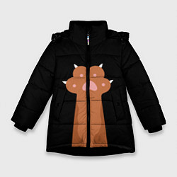 Зимняя куртка для девочки Лапа медведя