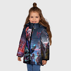 Куртка зимняя для девочки Watch Dogs Legion, цвет: 3D-черный — фото 2