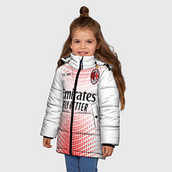 Куртка зимняя для девочки AC MILAN 2021 - ГОСТЕВАЯ, цвет: 3D-светло-серый — фото 2