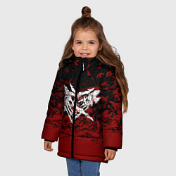 Куртка зимняя для девочки Velial Squad, цвет: 3D-черный — фото 2