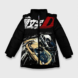 Куртка зимняя для девочки Initial D Z, цвет: 3D-черный
