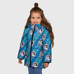 Куртка зимняя для девочки Белоснежка, цвет: 3D-черный — фото 2