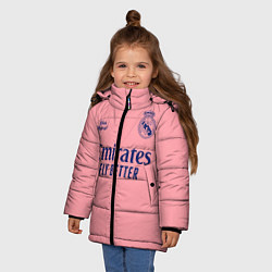 Куртка зимняя для девочки REAL MADRID, выездная 2021, цвет: 3D-черный — фото 2