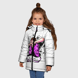 Куртка зимняя для девочки Академия Амбрелла, цвет: 3D-черный — фото 2