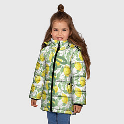 Куртка зимняя для девочки Лимон, цвет: 3D-черный — фото 2