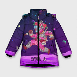 Куртка зимняя для девочки Among Us Girl, цвет: 3D-черный