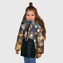 Куртка зимняя для девочки MIN YOONGI, цвет: 3D-черный — фото 2