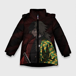 Куртка зимняя для девочки ГИЮ ТОМИОКА, цвет: 3D-черный