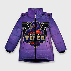 Куртка зимняя для девочки Viper, цвет: 3D-черный