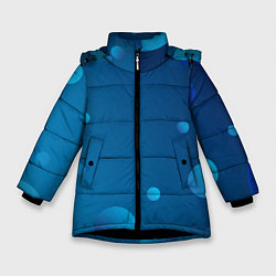 Куртка зимняя для девочки Пузыри, цвет: 3D-черный