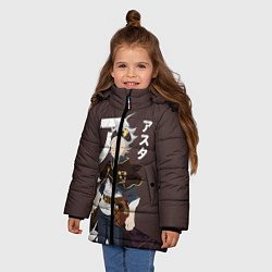 Куртка зимняя для девочки Аста, цвет: 3D-светло-серый — фото 2