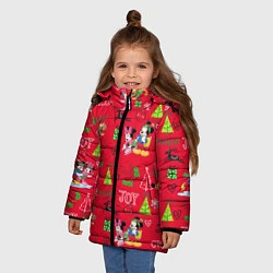Куртка зимняя для девочки Mickey & Minnie pattern, цвет: 3D-черный — фото 2