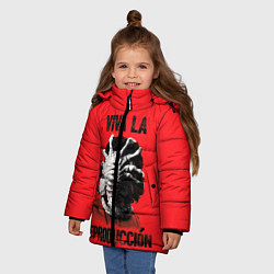 Куртка зимняя для девочки VIVA LA, цвет: 3D-светло-серый — фото 2