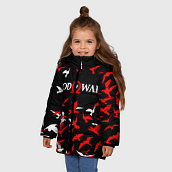 Куртка зимняя для девочки GOD OF WAR, цвет: 3D-черный — фото 2