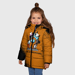 Куртка зимняя для девочки Among Us, цвет: 3D-черный — фото 2