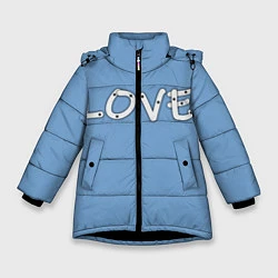 Зимняя куртка для девочки LOVE