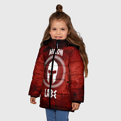 Куртка зимняя для девочки Molon Labe, цвет: 3D-светло-серый — фото 2