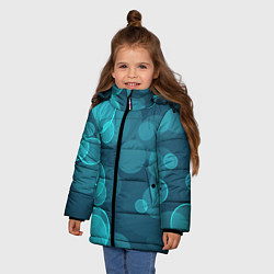 Куртка зимняя для девочки Боке, цвет: 3D-черный — фото 2