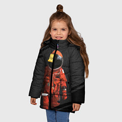 Куртка зимняя для девочки AMONG US - Реалистичный, цвет: 3D-черный — фото 2