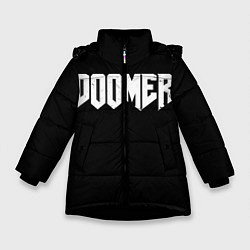 Куртка зимняя для девочки Doomer, цвет: 3D-черный