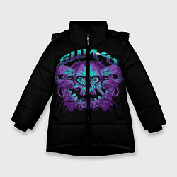 Куртка зимняя для девочки Sum 41, цвет: 3D-черный