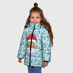 Куртка зимняя для девочки СтЁкЛ кАк ТрЕзВыШкО, цвет: 3D-светло-серый — фото 2