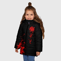 Куртка зимняя для девочки Tokyo Ghoul, цвет: 3D-черный — фото 2