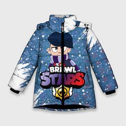 Куртка зимняя для девочки Brawl Stars Edgar, цвет: 3D-черный