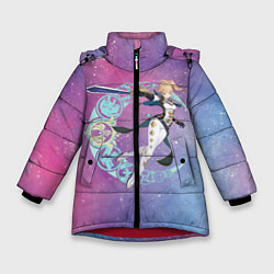 Куртка зимняя для девочки Genshin Impact, цвет: 3D-красный