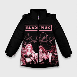 Куртка зимняя для девочки BLACKPINK цвета 3D-черный — фото 1
