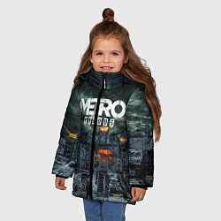 Куртка зимняя для девочки Metro Exodus, цвет: 3D-светло-серый — фото 2