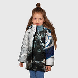Куртка зимняя для девочки DESTINY, HUNTER, цвет: 3D-черный — фото 2