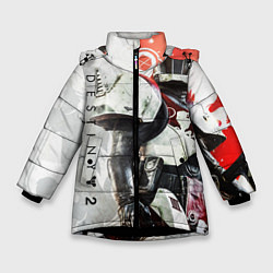 Куртка зимняя для девочки DESTINY, TITAN, цвет: 3D-черный