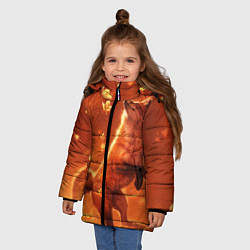 Куртка зимняя для девочки Лисенок, цвет: 3D-красный — фото 2