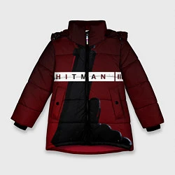 Куртка зимняя для девочки Hitman III, цвет: 3D-красный