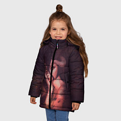 Куртка зимняя для девочки Альбедо, цвет: 3D-светло-серый — фото 2