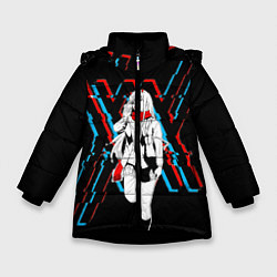 Куртка зимняя для девочки Любимый во Франксе: XX, цвет: 3D-черный