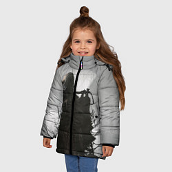 Куртка зимняя для девочки Stalker, цвет: 3D-черный — фото 2