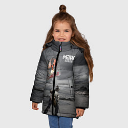 Куртка зимняя для девочки Metro Exodus, цвет: 3D-черный — фото 2