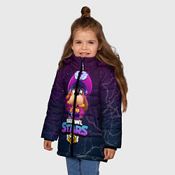 Куртка зимняя для девочки Brawl Stars - Colonel Ruffs, цвет: 3D-черный — фото 2