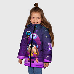 Куртка зимняя для девочки Генерал Гавс brawl stars, цвет: 3D-черный — фото 2