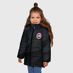 Куртка зимняя для девочки FIAT ФИАТ S, цвет: 3D-черный — фото 2