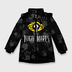 Куртка зимняя для девочки Little Nightmares, цвет: 3D-черный