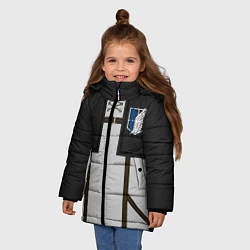 Куртка зимняя для девочки АТАКА ТИТАНОВ ATTACK ON TITAN, цвет: 3D-светло-серый — фото 2